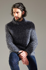 pánský ručně pletený svetr z příze Expression