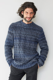 pánský ručně pletený svetr z příze Highlands