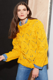 dámský ručně pletený svetr z příze Softy 