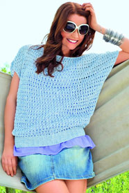 dámský pletený letní svetřík z příze Spray