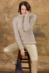 dámský ručně pletený svetr z příze Cosima nebo Meribel