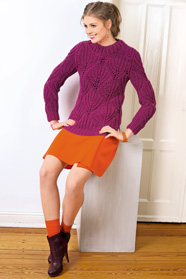 dámský ručně pletený svetr z příze Meike nebo Alpha