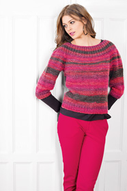 dámský ručně pletený svetr z příze Spirali