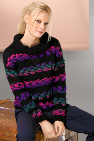dámský ručně pletený svetr z příze Cascara a Elfin