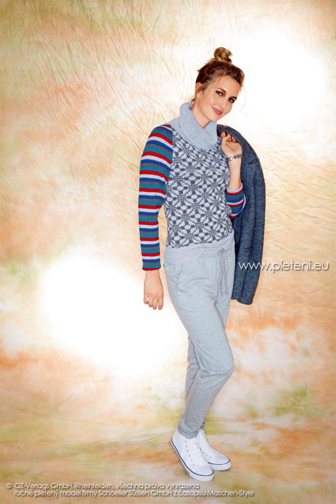 2017-2018 model 16 dámský pletený svetr z příze Merino 105 firmy Schoeller
