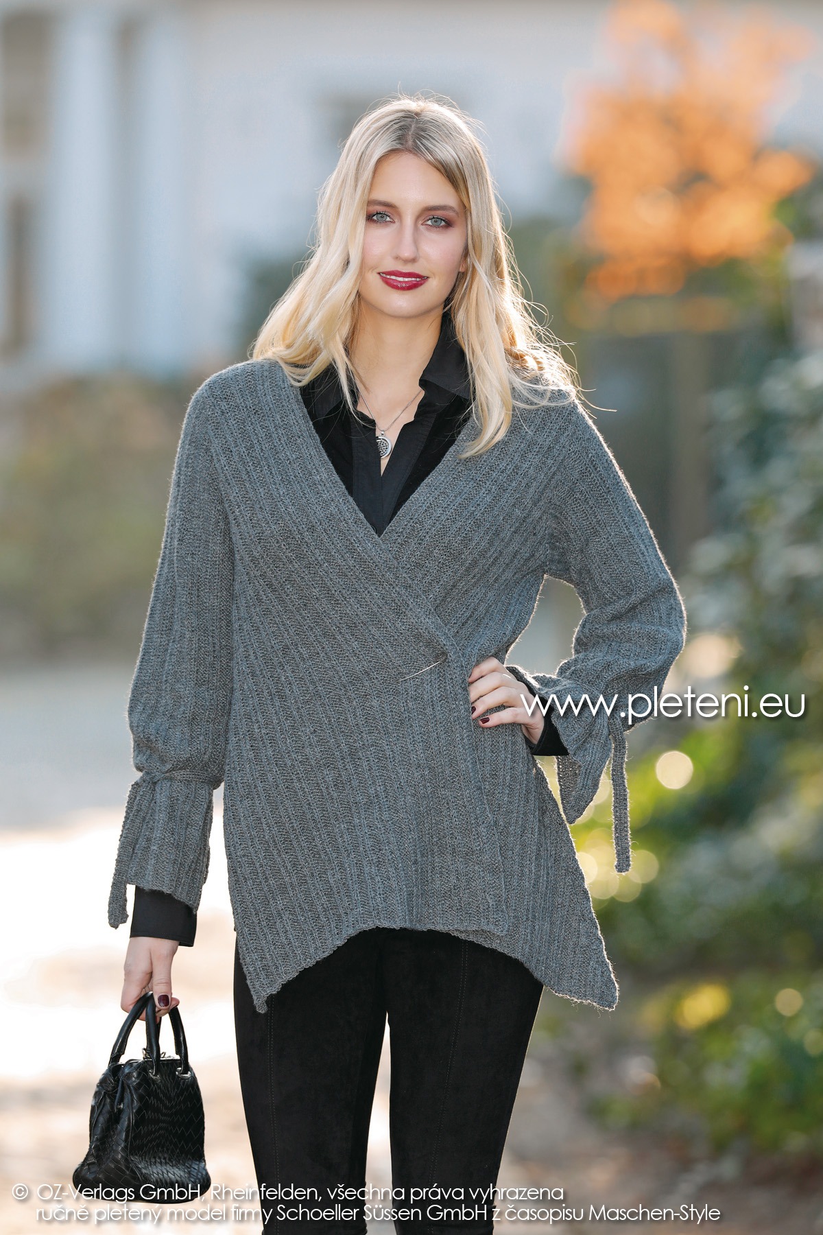 2018-Z-23 dámský pletený kabátek z příze Step Classic firmy Schoeller