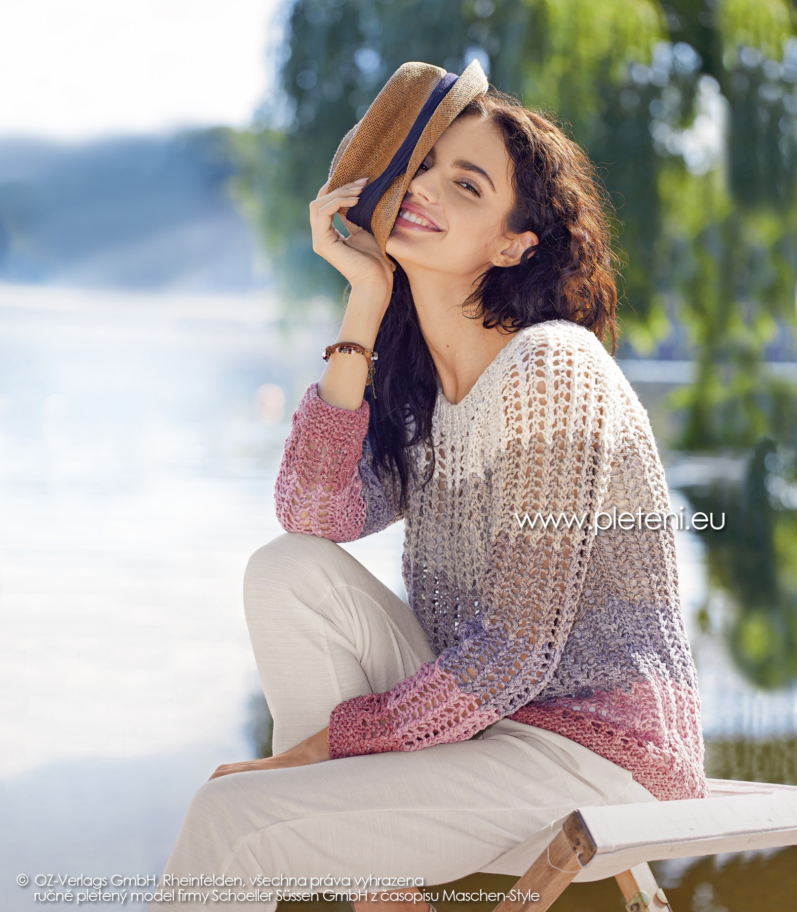 2019-L-02 dámský pletený svetr z příze Vio Linen firmy Schoeller