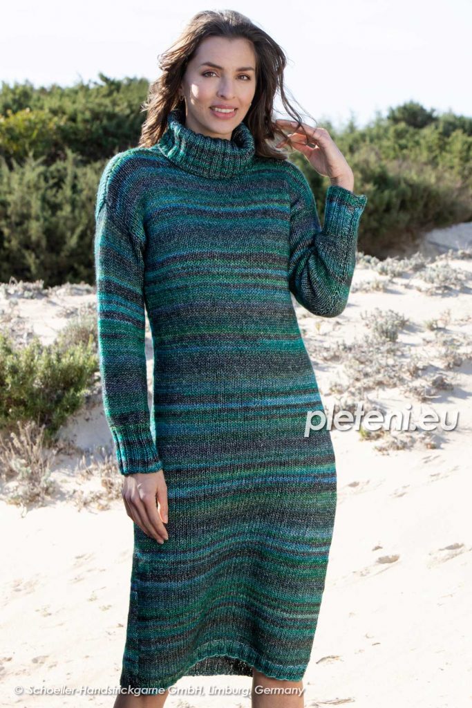 2023-Z-23056 pletené svetrové šaty Antea Soft