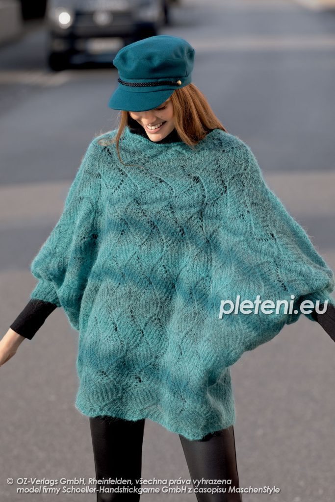 2020-Z-12 dámský ručně pletený počno svetr z příze Alpaca Silk značky Austermann